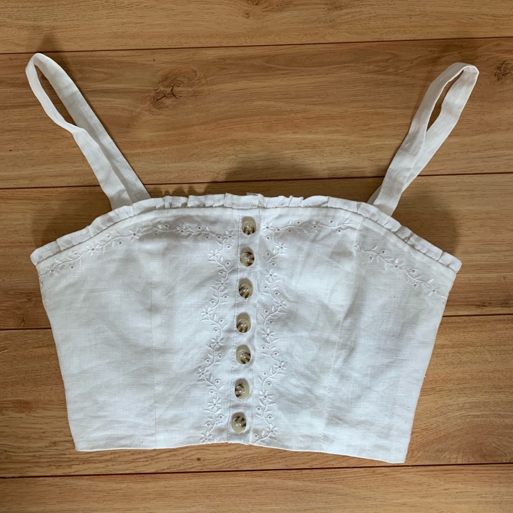 Forever21 White Woven Shirt